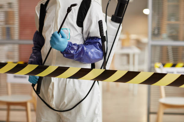 Professional Biohazard Cleanup technician working in Menno, SD